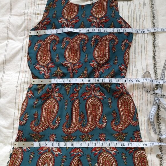 Zara paisley low back boho jumpsuit size XS - Picture 10 of 12